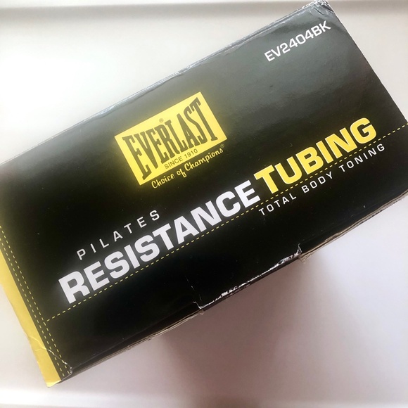 EVERLAST Pilates Resistance Tubing Set of 3 Bands + Exercise Fitness Guide - Picture 5 of 16